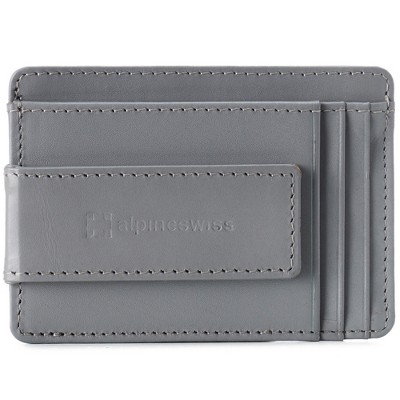 Alpine Swiss Harper Mens Rfid Slim Front Pocket Wallet Magnetic Money Clip Id  Card Holder Leather : Target