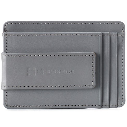 Leather Wallet for Men, Men's Slim Front Pocket Card with RFID for  Minimalist