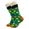 Green Colorful Polka Dot Socks (Women's Sizes, Adult Medium) from the Sock Panda - 3 of 3