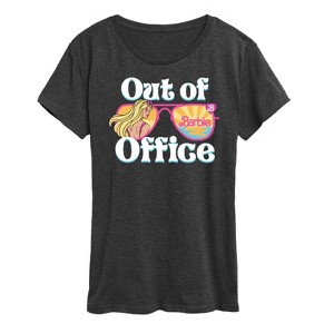 Women's - Barbie - Out of the Office Barbie Short Sleeve Graphic T-Shirt - 1 of 4