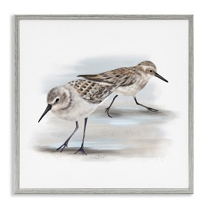 Stupell Industries Sandpiper Pair on Sandy Beach, 24" x 24" - 1 of 4