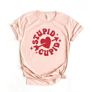 Simply Sage Market Women's Stupid Cupid Short Sleeve Graphic Tee - 1 of 4
