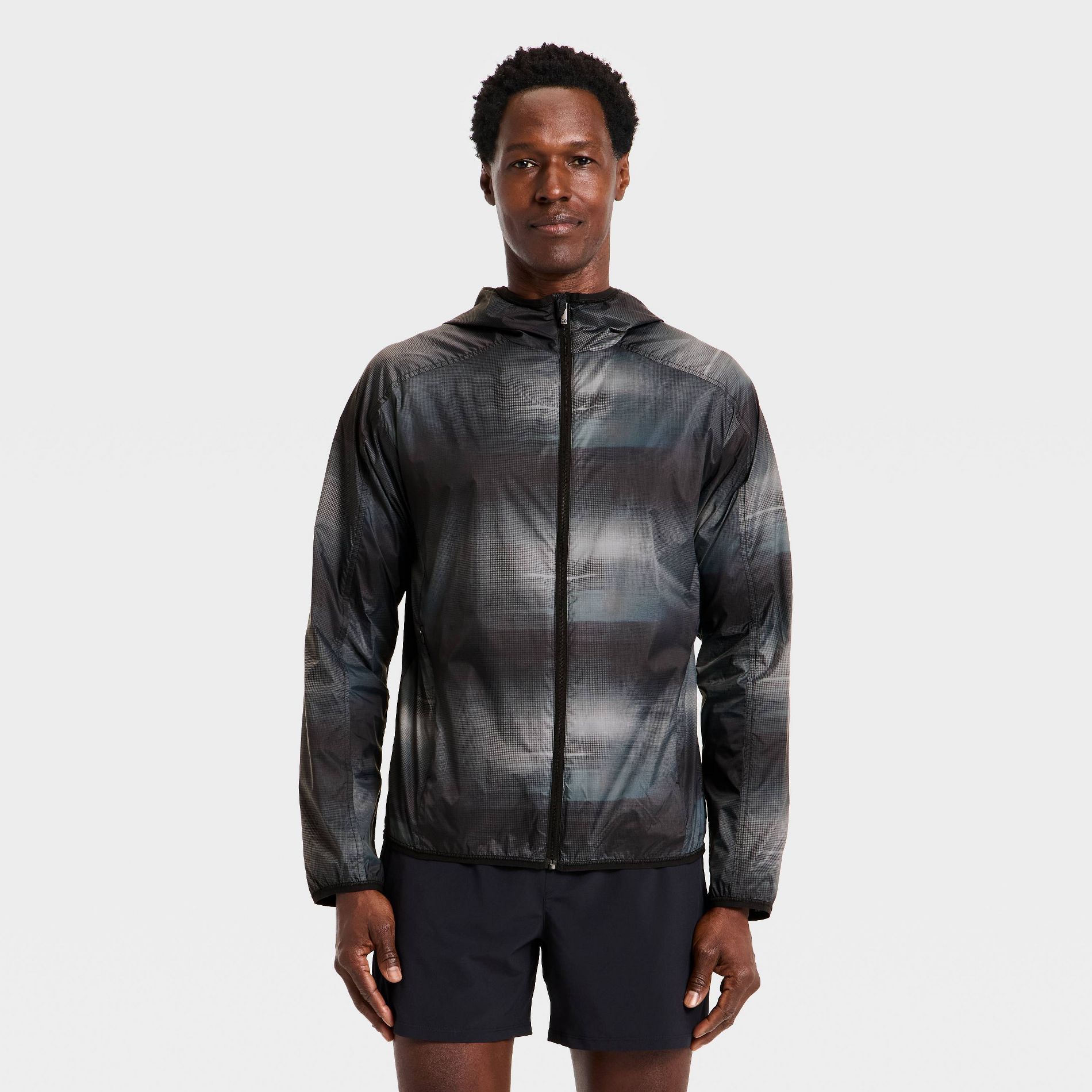 Men's Printed Run Jacket - All In Motion™ Dark Gray