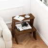 PAGED Nightstand with Storage Drawer, Modern Wooden Side Table, Bedside Storage Cabinet for Bedroom, Living Room - 2 of 4