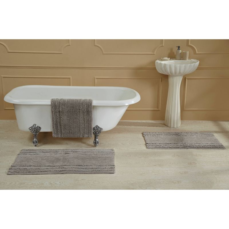 Ruffle Border Collection 100% Cotton Bath Rug - Better Trends, 5 of 8