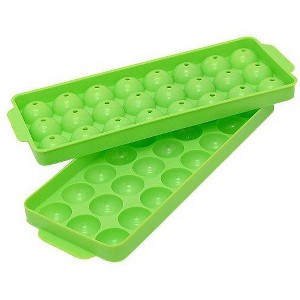 Hutzler 24 Ice Ball Tray, 1-inch Round Ice Sphere Mold with Lid - 1 of 3