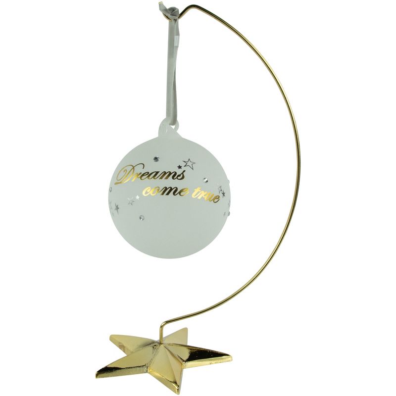 Northlight 12" Gold-tone 5 Point Star Metal Christmas Ornament Display Stand, 4 of 7
