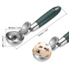 Unique Bargains Stainless Steel with Spring Thumb Trigger Ice Cream Scoop 4 Ounce - 2 of 4