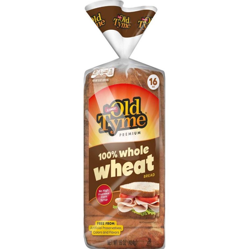 Old Tyme 100% Whole Wheat Bread - 16oz, 2 of 3