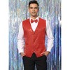 Lars Amadeus Men's Party Prom Shiny Sequins Dress Suit Vest with Bow Tie 2 Packs - 2 of 4