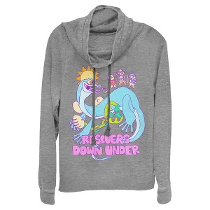 Juniors Womens The Rescuers Down Under Joanna Lizard Cowl Neck Sweatshirt - 1 of 3