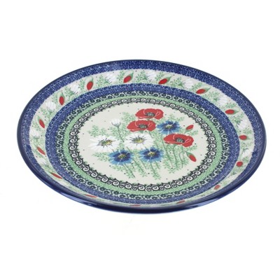 Blue Rose Polish Pottery Summer Dawn Dinner Plate