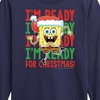 Boys' - SpongeBob SquarePants - I'm Ready For Christmas Long Sleeve Graphic T-Shirt - 2 of 4