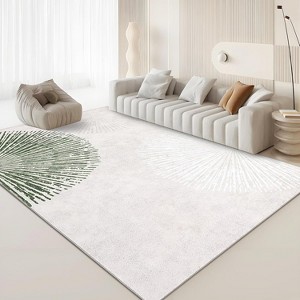 Coucheta Modern Abstract Washable Rug – Non-Slip Low Pile Rug, Stain-Resistant Foldable Carpet for Living Room & Bedroom - 1 of 4