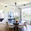BAOURE Mid-Century Modern Chandelier 3 Light Black Chandelier 70.47" , Adjustable 3-Arms Rotatable Shade, 3 Arm Ceiling Light Fixture for Dining Room - 3 of 4