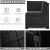 LayinSun 13 Pieces Outdoor Patio Furniture Set with 44" Fire Pit Table Rattan Sectional Sofa Conversation Sets - 4 of 4
