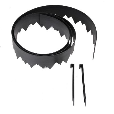 Dimex EasyFlex 3500-20C 20-Foot Pound-In Lawn and Garden Bed Flexible Plastic Edging Kit with 2 Anchoring Stakes, Black