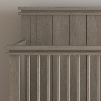 Crescent Gray 4-in-1 Convertible Crib and Dresser Set