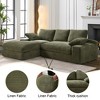 VASIP 99" Modular Sleeper Sectional Couch - Grey Modern Minimalist  2-Price L-Shape Sofa,  for Living Room,Bedroom  ,No Assembly - 4 of 4