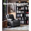 WhizMax Oversized Electric Recliner Chair with Heat & Massage, 360° Swivel Rocker, PU Leather, Extra Comfort Sponge Filling, Supports Up to 400 lbs. - 3 of 4