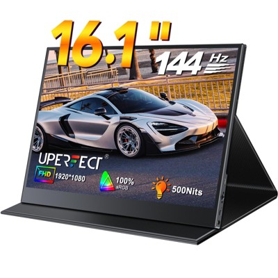 UPERFECT 16.1" 144Hz Portable Gaming Monitor 1080P FHD IPS Display USB-C & Mini HDMI, HDR Support, Ultra-Slim Design