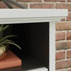 Sauder Carolina Grove TV Stand for TVs up to 39" Winter Oak: Adjustable Shelving, Enclosed Back, Metal Hardware - 4 of 4