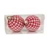 Vickerman Plaid Cloth Ball Ornament - 3 of 3