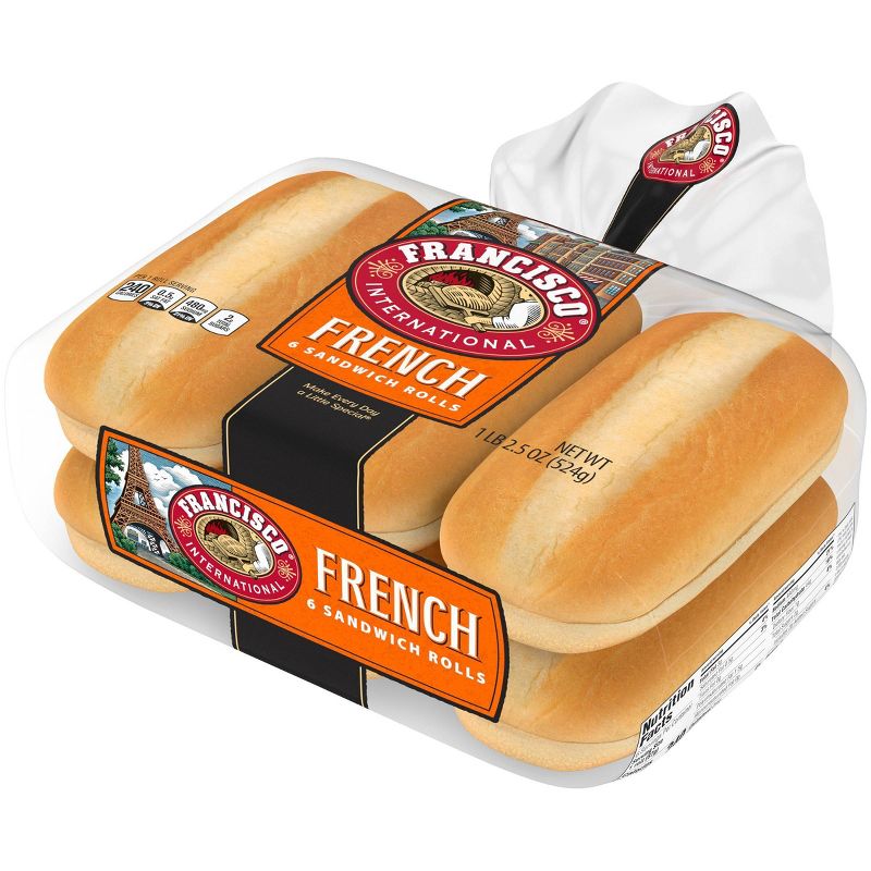 Francisco Sweet French Sandwich Rolls - 1lbs/6ct, 3 of 7