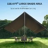 Naturehike Camping Tent Tarp with Poles, Waterproof PU 18000mm+, Anti-UV UPF2000+ Camping Sun Shelter Rain Fly, Camping Tent Canopy for Outdoor Party - 2 of 4