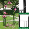Metal Garden Arbor Arch, Wedding Arch Trellis for Ceremony, Party, lawn, Patio, Climbing Plants, Roses, and Vines - 3 of 4