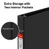 Staples Standard 1" 3-Ring Non-View Binder Black (26407-CC) 55355/26407 - 3 of 4