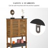 Evideco French Home Goods Over The Toilet Storage Cabinet Bathroom Elements Acacia - Gray Wood - 4 of 4