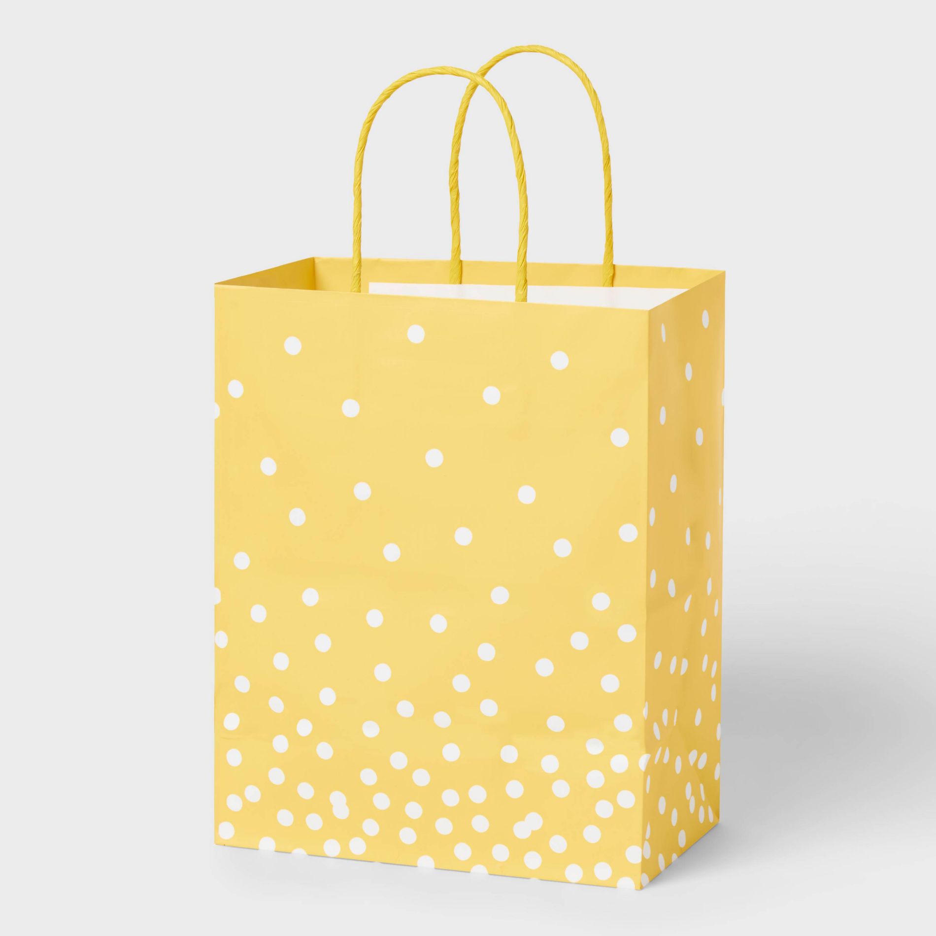 Polka Dot Gift Bag Yellow/White - Spritz™