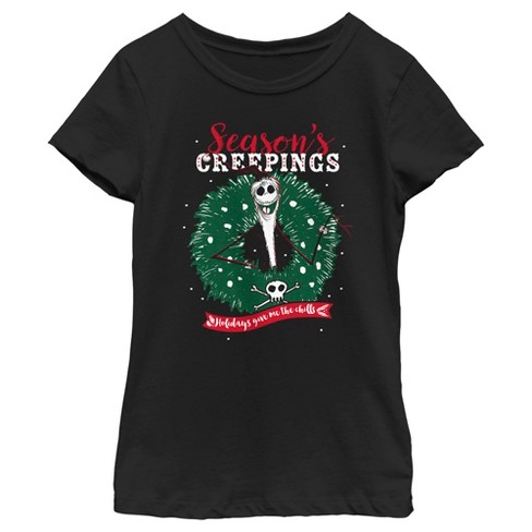 Girl's The Nightmare Before Christmas Jack Season's Creepings T-Shirt - image 1 of 4