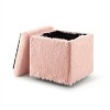 Inspired Home Lilly Faux Fur Cube Storage Ottoman - 4 of 4