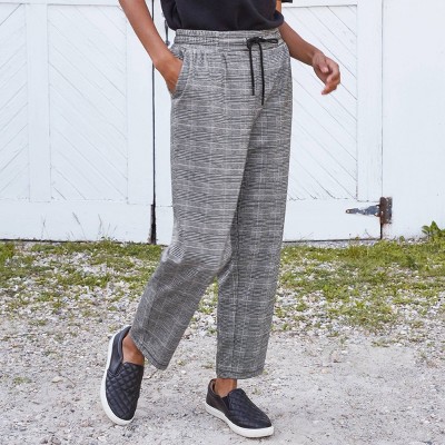 high rise ankle length pants
