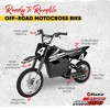 Razor High Torque Electric Motocross Dirt Bike with Large Pneumatic Tires for Uphill and Off Road Conditions, Black - 2 of 4