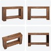 47" Farmhouse Console Table with 2 Tiers and Storage – Large Wooden Sofa Table for Entryway, Hallway and Living Room - 4 of 4