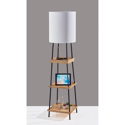 Target floor deals lamp with shelves