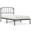 VidaXL Metal Bed Frame with Headboard Black 39.4 in.x78.7 in. - 2 of 4