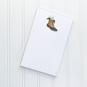 Rain Boots 5" x 8" Notepad by Ramus & Co (50 Heavyweight Tear-Off Sheets) - 1 of 3