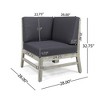 Maggift Patio Modern Accent Chairs, Outdoor Conversation Chairs, with Leisure Used, for Backyard, Garden, Gray, 28"*28"*32.75" - 2 of 4