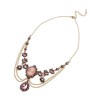 SOHI Women's Rouge Pink Casual Choker Necklace - 2 of 4