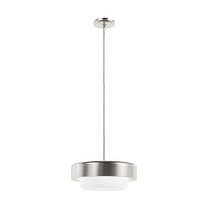 Hunter Fans 14" Station Ceiling Light Brushed Nickel Finish - Modern Pendant for Kitchen & Dining Room, 2 Bulbs, Dimmable - 1 of 1