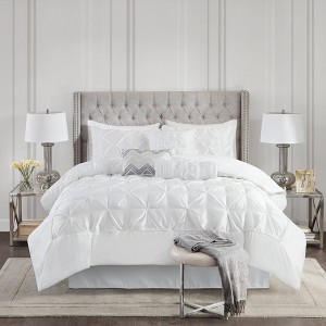 7pc Piedmont Ruched Multiple Piece Comforter Set - 1 of 4