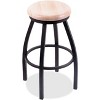 Holland Bar Stools Bar Stool -  Black Frame - Seat - Maple - 2 of 2