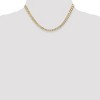 Black Bow Jewelry 5.25mm, 14k Yellow Gold, Open Concave Curb Chain Necklace - 2 of 4