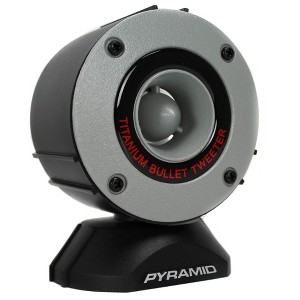 Pyramid TW28 3.75" 300W Super Car Audio Horn Bullet Aluminum Tweeters (24 Pack) - 1 of 4