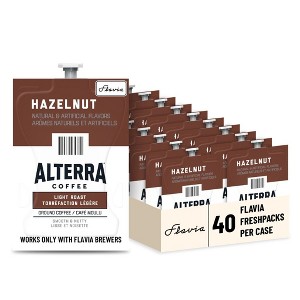 Flavia Alterra Hazelnut Coffee Freshpacks works only with Flavia Brewers, Light Roast (Case of 40) - 1 of 4
