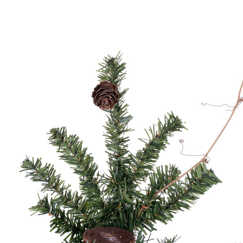 Vickerman Artificial Alpine Tree with Pine Cones & Vine, 2 of 5